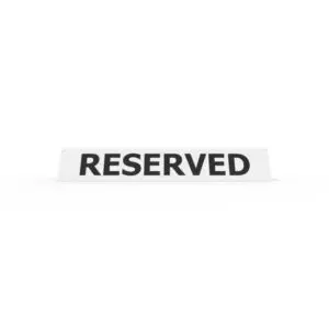 Wheel Stop Sign - RESERVED