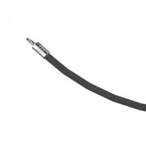 Rope with Stainless Steel Rings 2m - Black