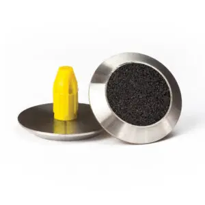 Warning Tactile Round Black Carborundum
